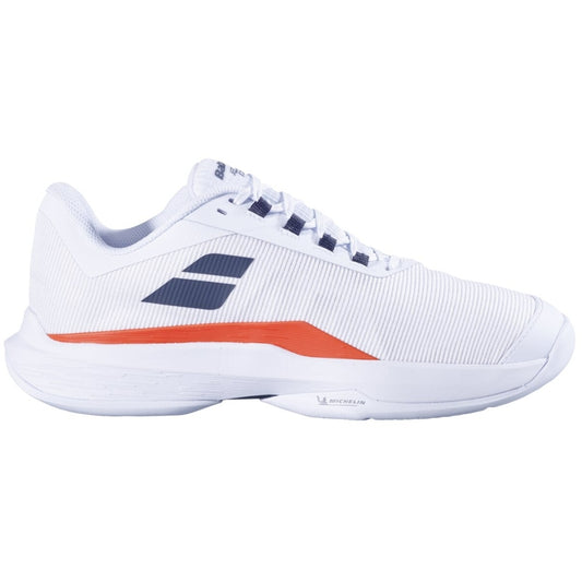 Babolat Jet Tere 2 All Court Herren Padelschuhe (Weiß/Strike Red)