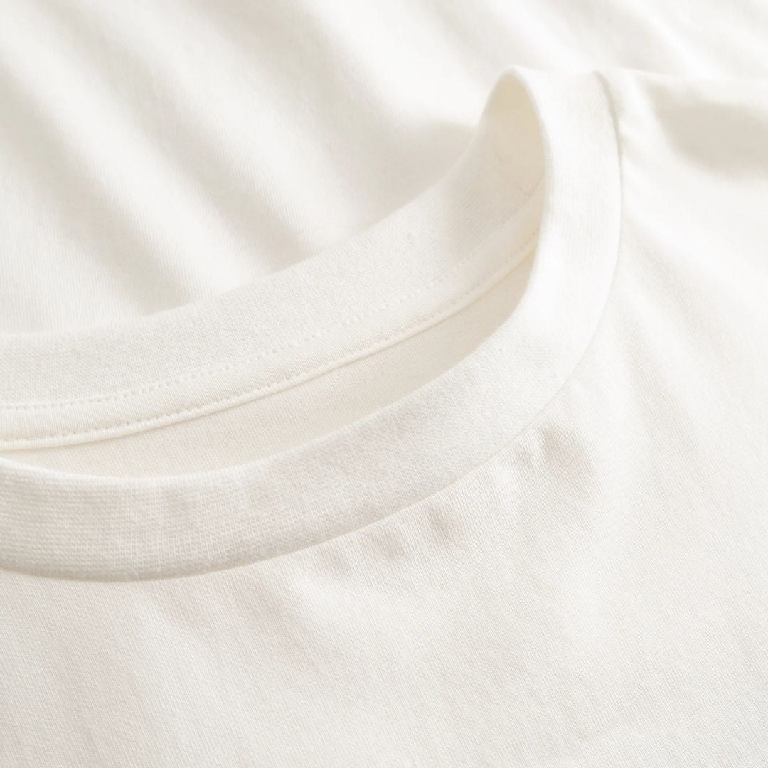 Cuera Offcourt Legacy Short Sleeve Tee (Off White/Navy)