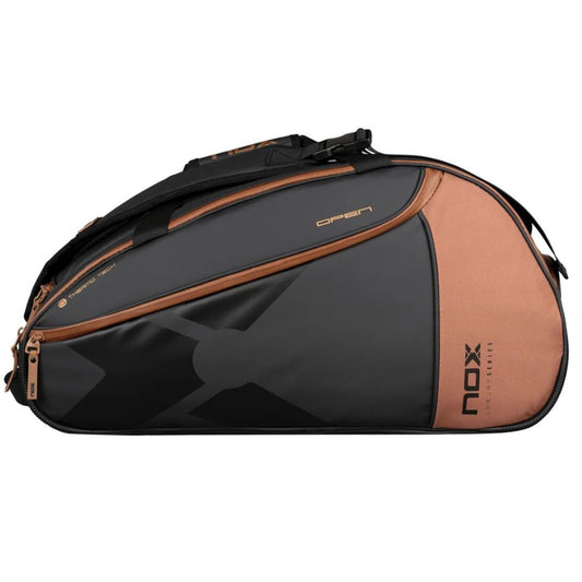 Nox Luxury Open Series Padel Bag (Black/Brown) padellife