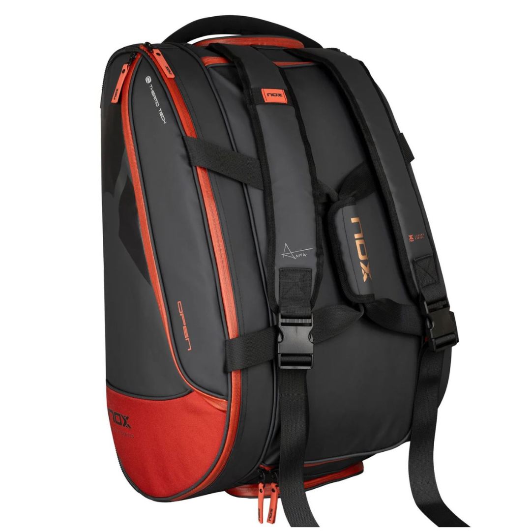 Nox Luxury Open Series Padel Bag (Black/Red) padellife