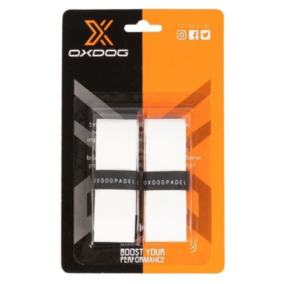 Oxdog Supertech Overgrips (2-Pack, White) padellife