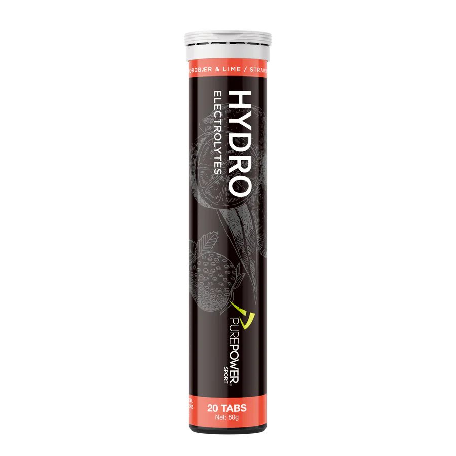 PurePower HydroTabs Electrolytes Strawberry/Lime Flavor (1 tube with 20 tablets)
