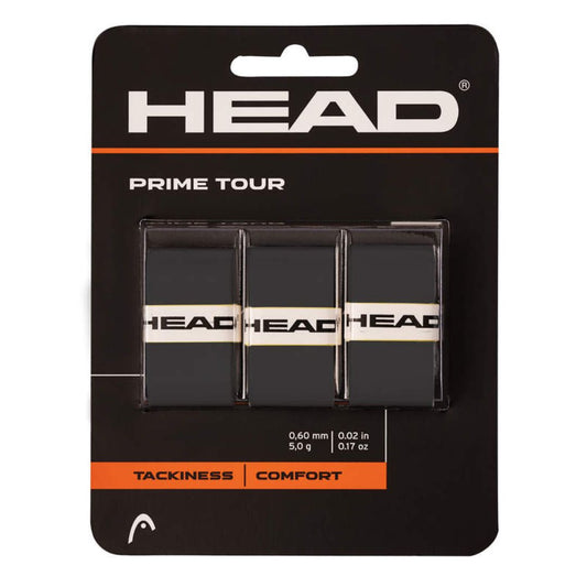 Head Prime Tour Overgrip (3-Pack, Black) padellife