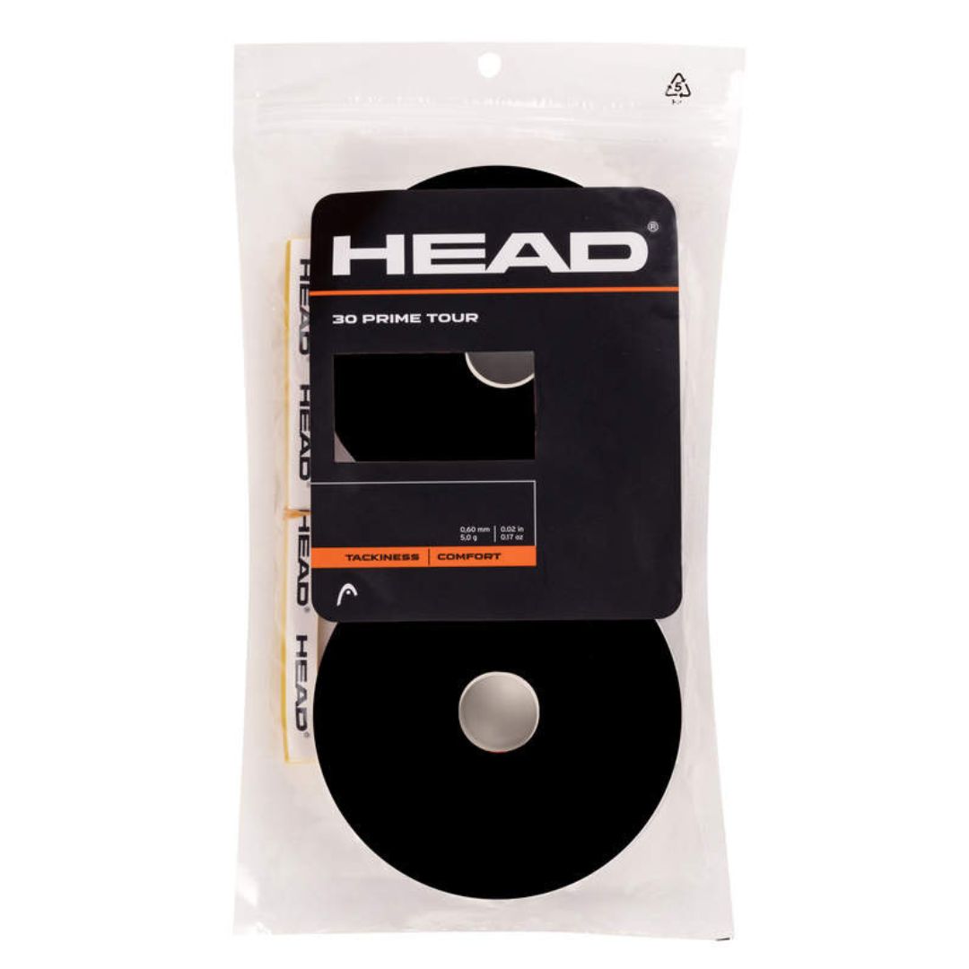 Head Prime Tour Overgrip (30-Pack, Black) padellife