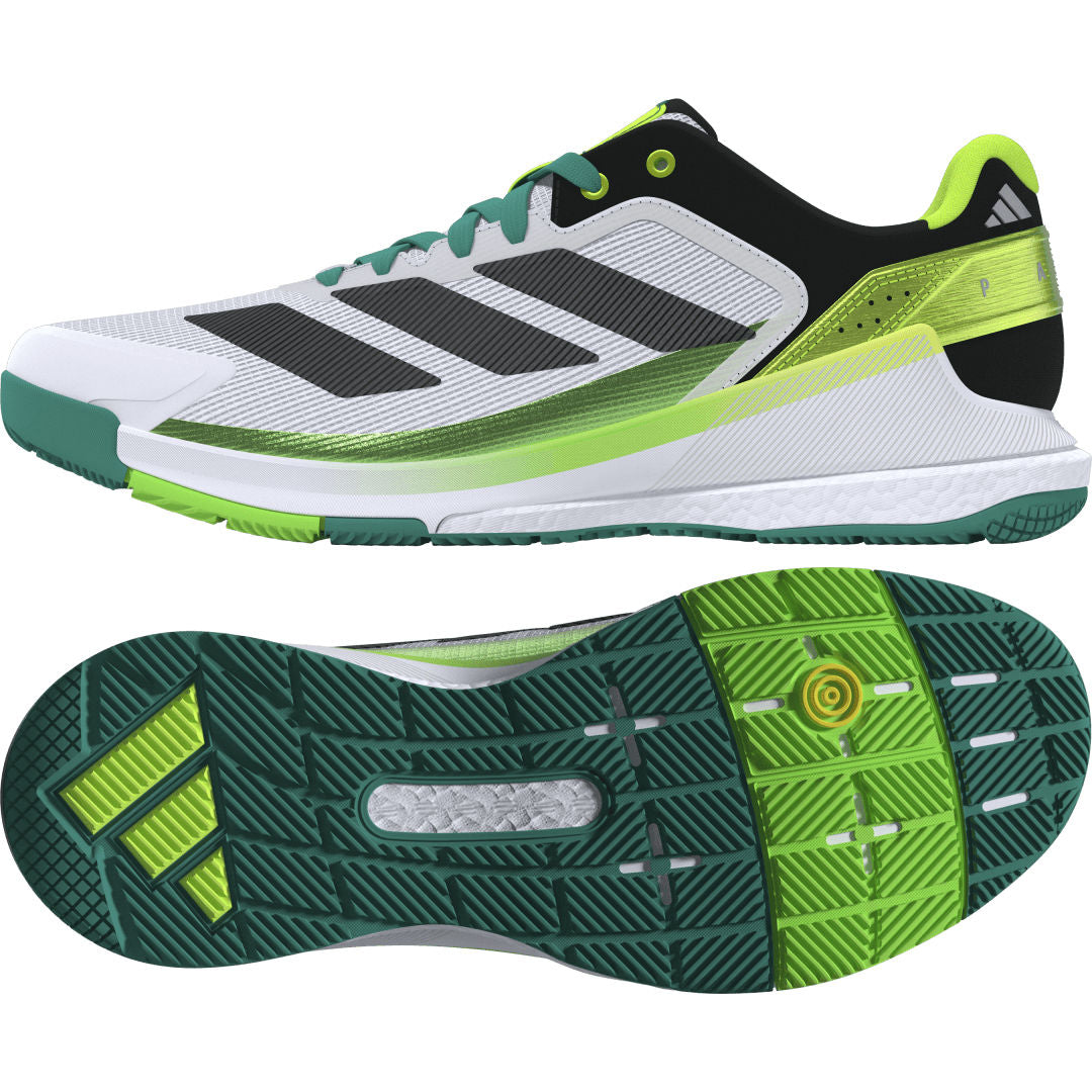 Adidas Crazyquick Boost Padelsko (Cloud White/Core Black/Lime Burst)