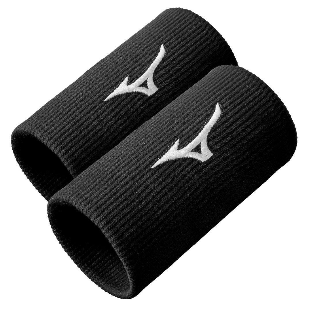 Mizuno Wristband Long (2-pack, Black) padellife