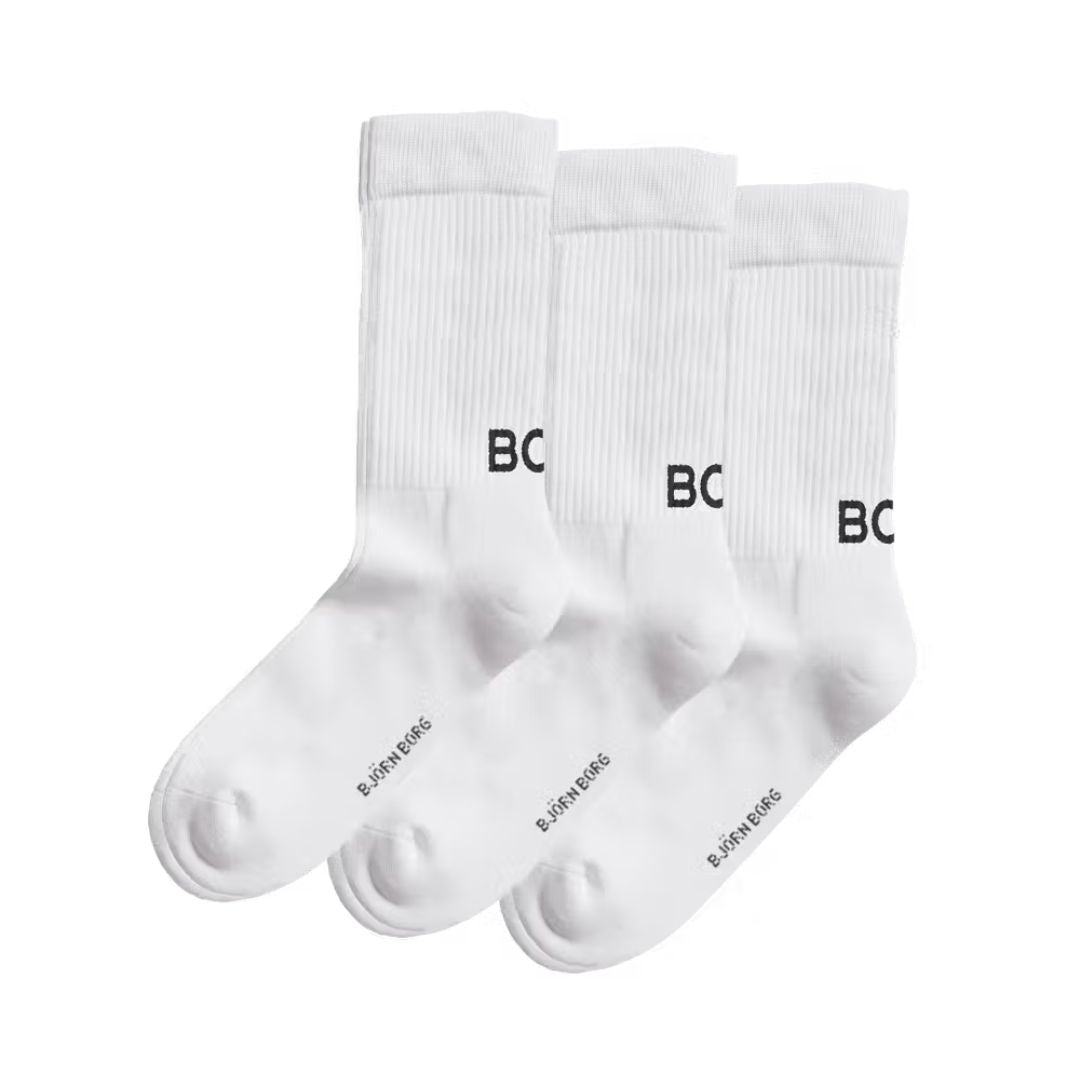 Björn Borg Core Crew Polyamide Sock (3-Pack, White)