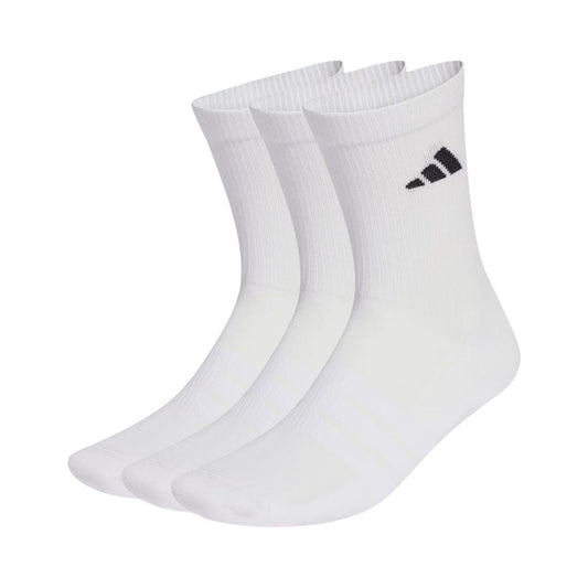 Adidas Essential Crew Socks (3-pack, White)