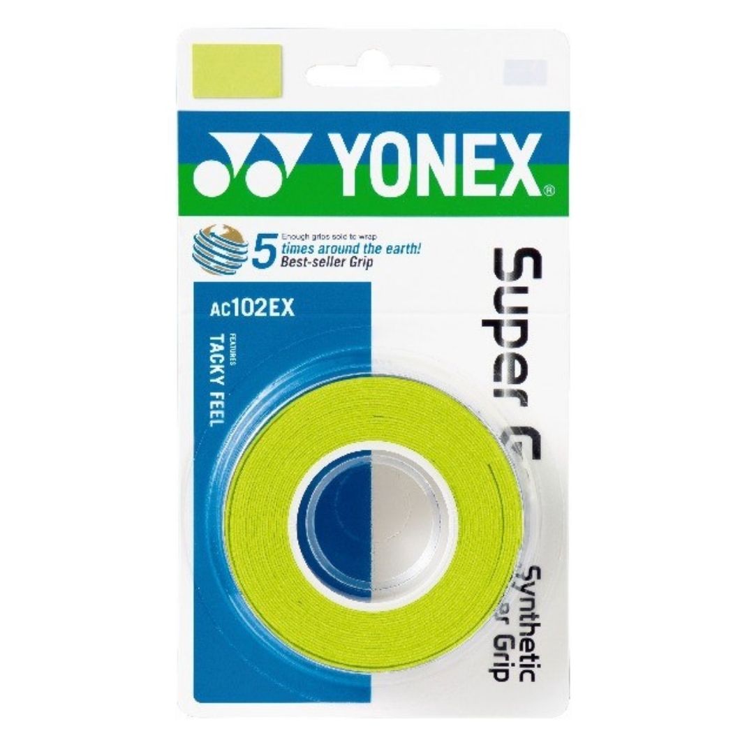 Yonex Wet Super Grap (3-Pack, Citrus Green)