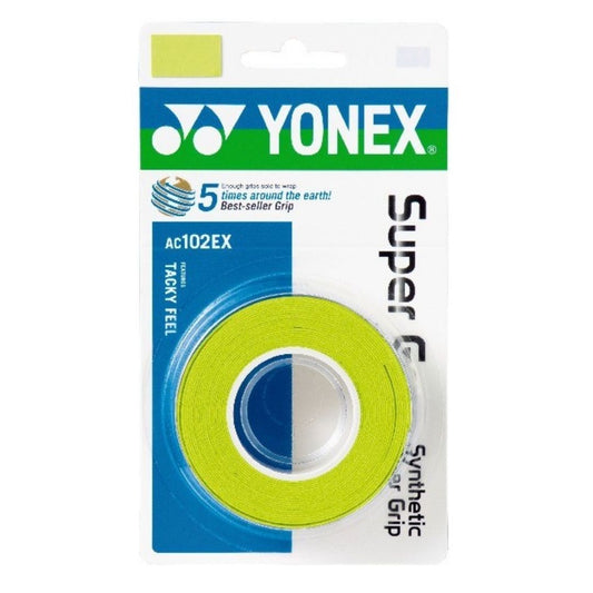 Yonex Wet Super Grap (3-Pack, Citrus Green)