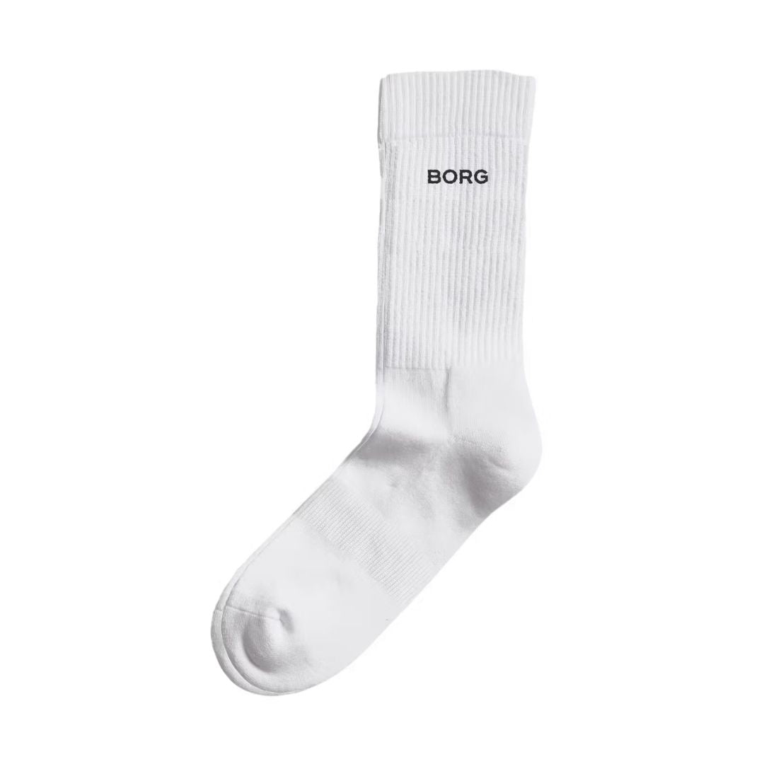Björn Borg Essential Crew Socks (3-Pack, White)