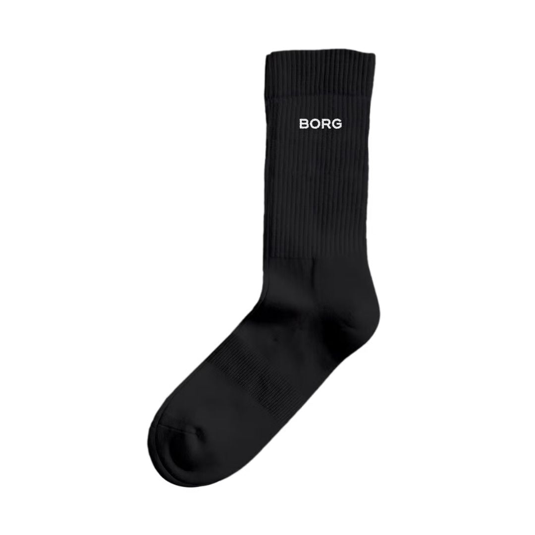Björn Borg Essential Crew Socks (3-Pack, Black)