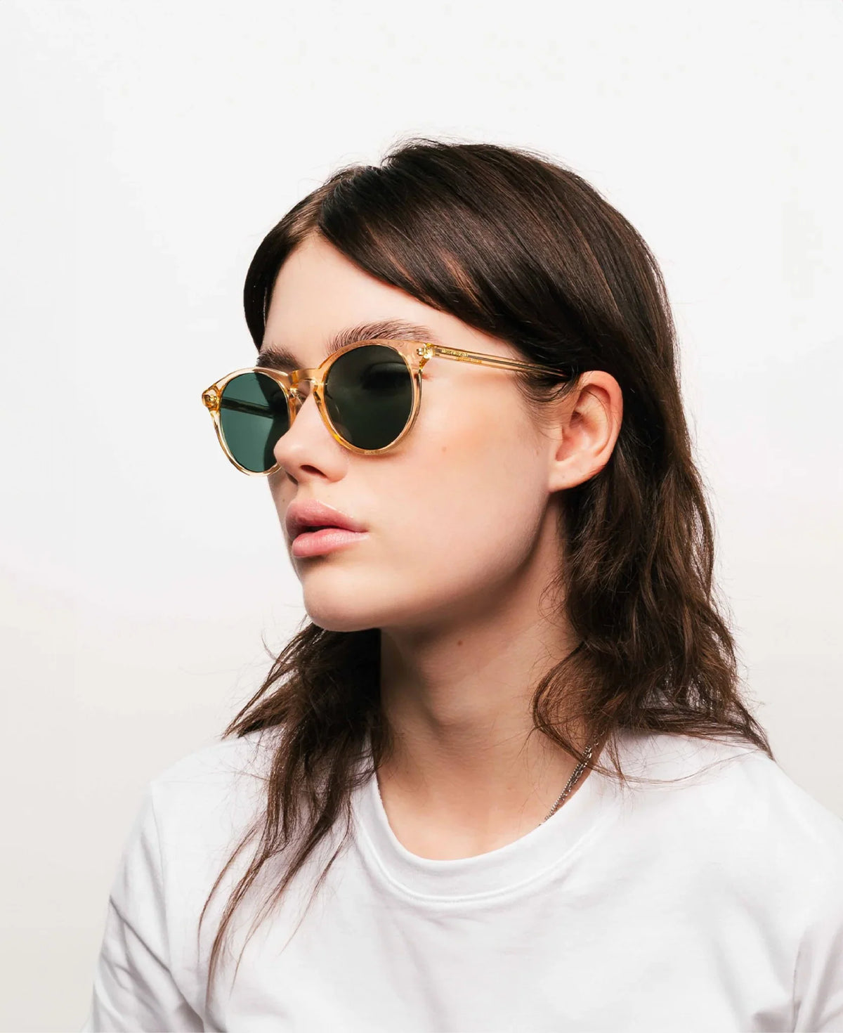 MessyWeekend New Depp Sunglasses (Champagne Green)