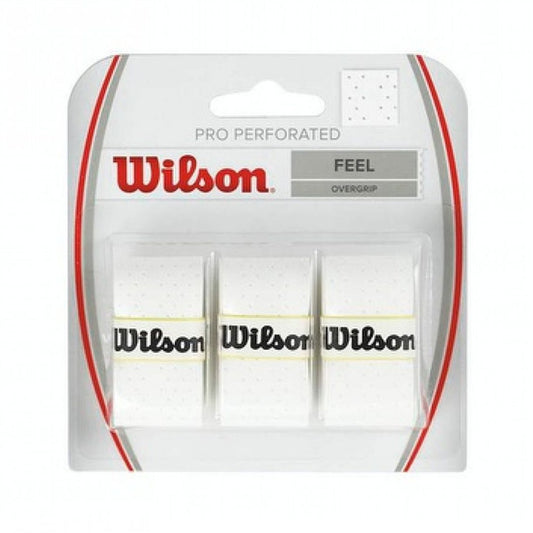 Wilson Pro Overgrip Perforated (3-pack, (White) padellife