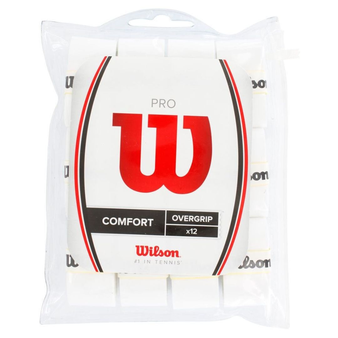 Wilson Pro Overgrip (White, 12-pack) padellife