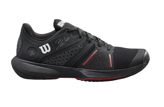 Wilson Bela Pro Padel Shoes (Unisex, Black/Red) - Mypadellife.com