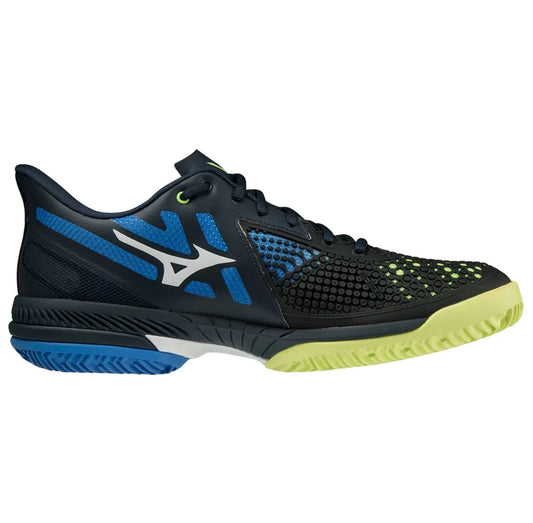 Mizuno Wave Exceed Tour 5 CC Padelschuhe für Herren (Marineblau/Blau/Grün)