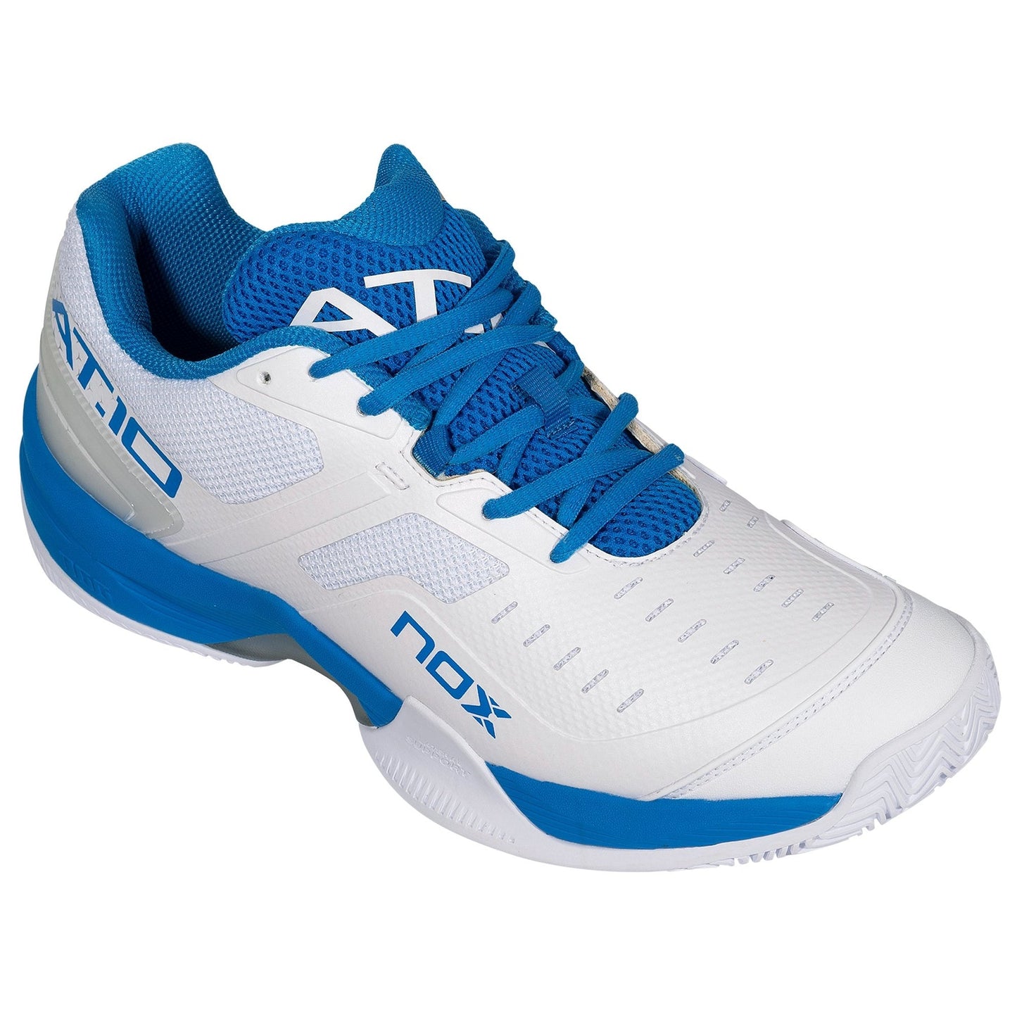 Nox AT10 Padel Shoes (White/Sea Navy)