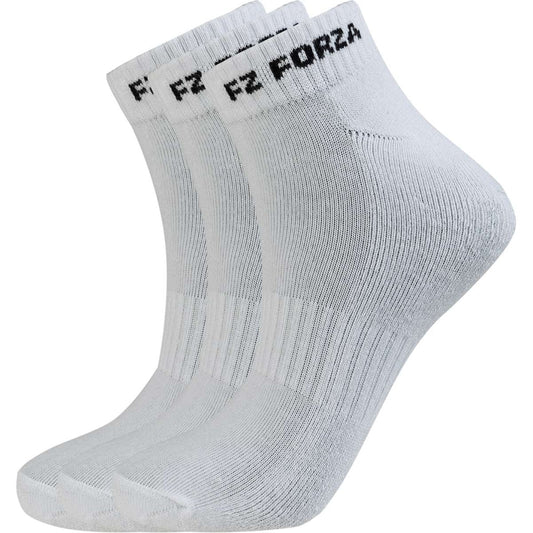 FZ Forza Comfort Short Ankle Socks (3-Pack, White)
