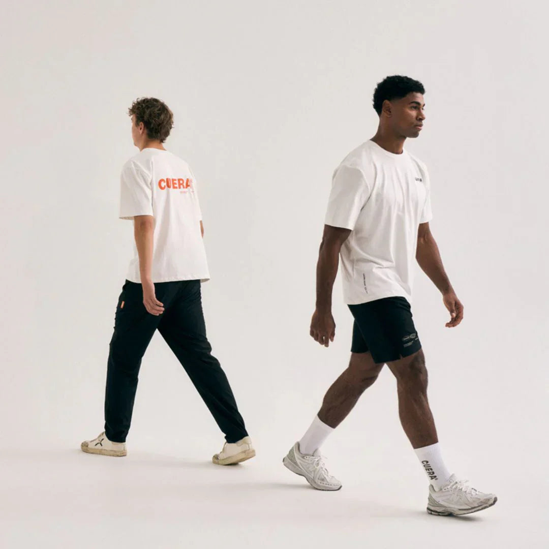 Cuera Offcourt Logo T-Shirt (Off White w. Orange)