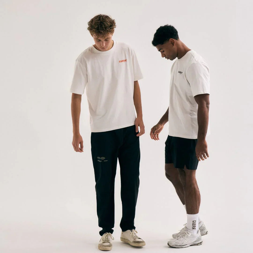 Cuera Offcourt Logo T-Shirt (Off White w. Orange)