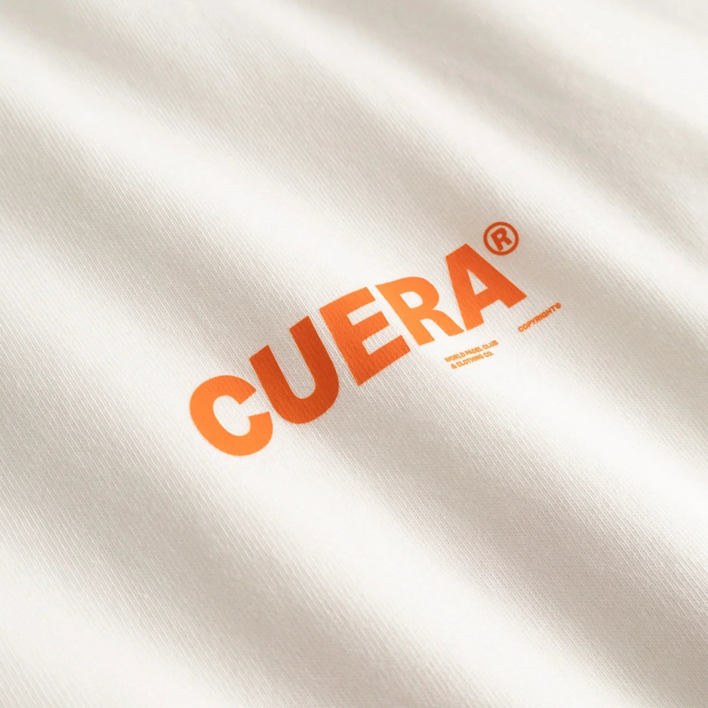 Cuera Offcourt Logo T-Shirt (Off White w. Orange)