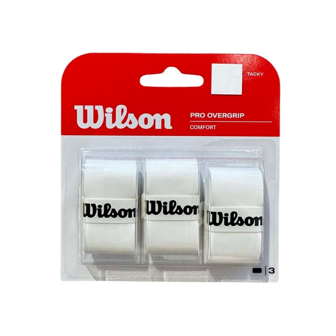 Wilson Pro Overgrip (White, 3-pack)