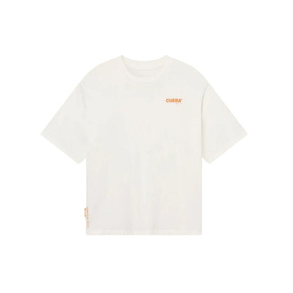 Cuera Offcourt Logo T-Shirt (Off White w. Orange)