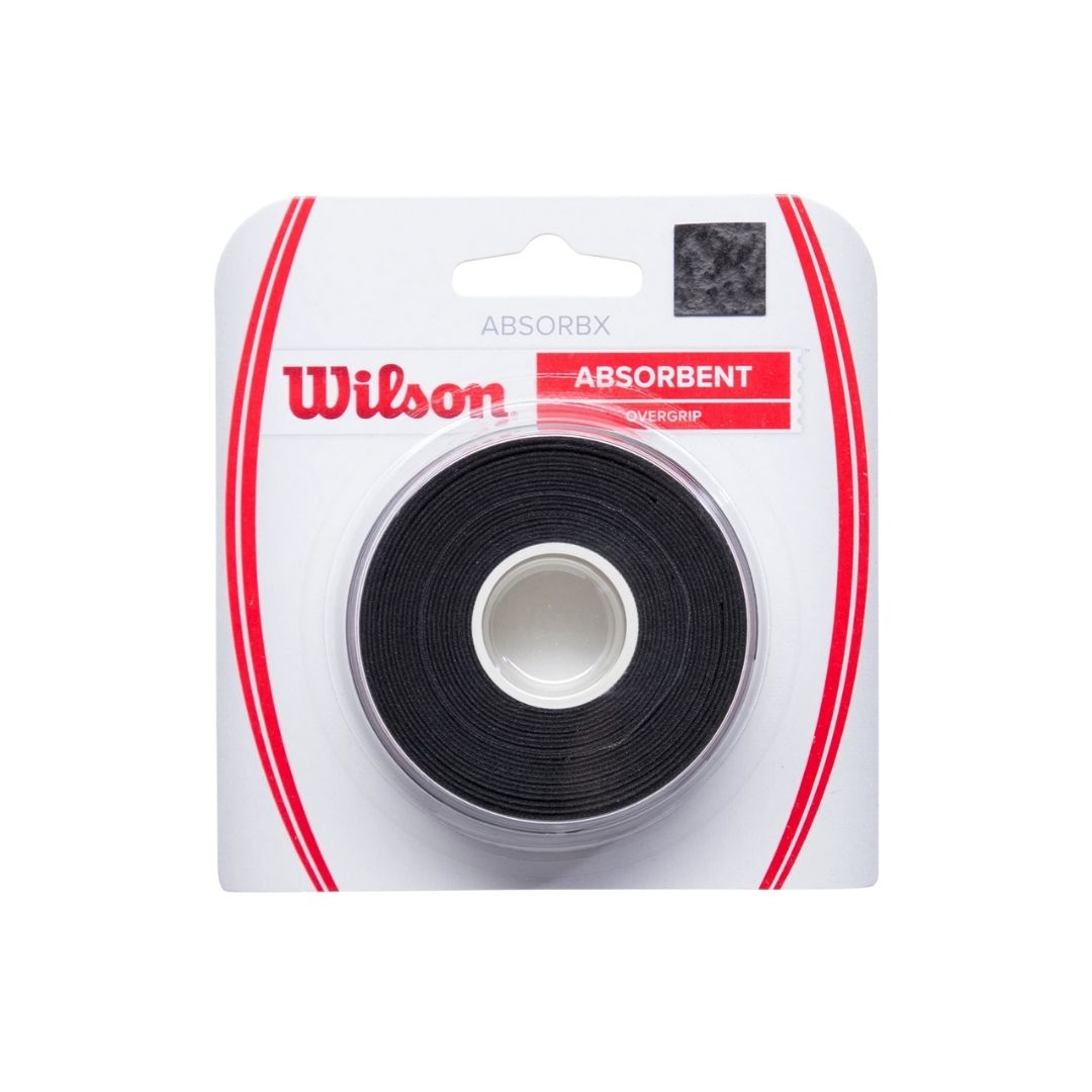 Wilson Absorbx Overgrip (Sort, 3-pak)