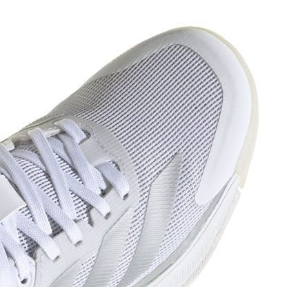 Adidas Crazyquick Boost Women Padel Shoes (Cloud White/Silver Metallic/Zero Metallic)