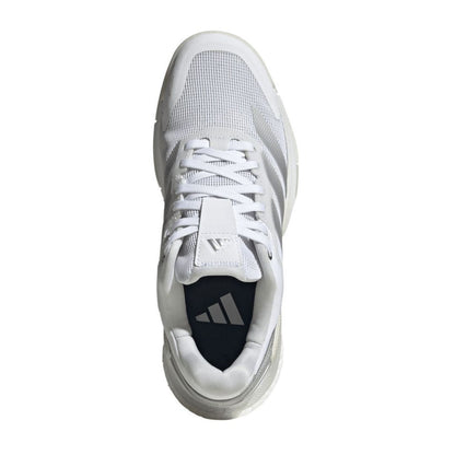 Adidas Crazyquick Boost Women Padel Shoes (Cloud White/Silver Metallic/Zero Metallic)