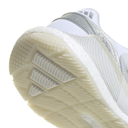 Adidas Crazyquick Boost Women Padel Shoes (Cloud White/Silver Metallic/Zero Metallic)