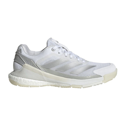 Adidas Crazyquick Boost Women Padel Shoes (Cloud White/Silver Metallic/Zero Metallic)