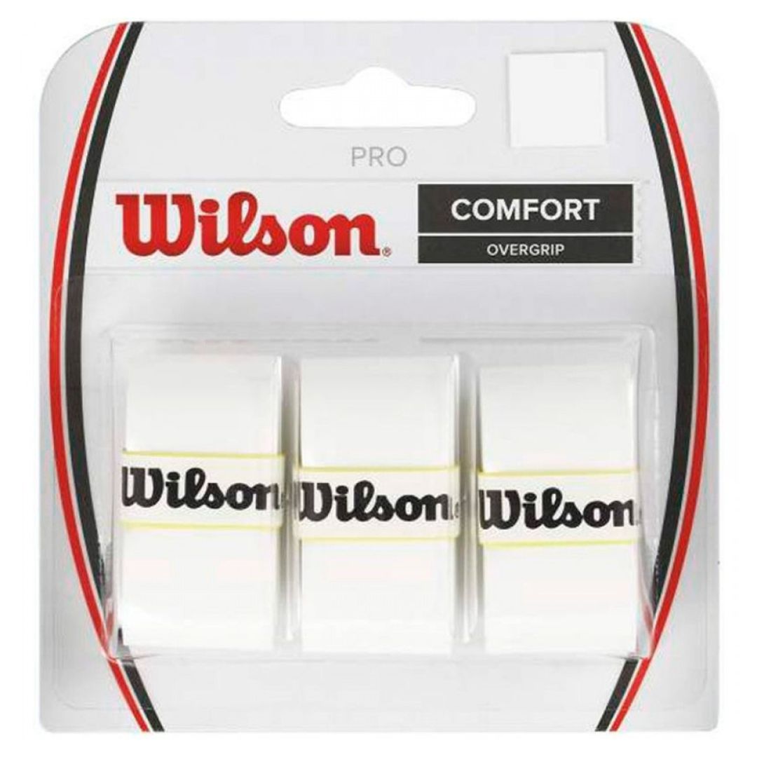 Wilson Pro Overgrip (White, 3-pack) padellife