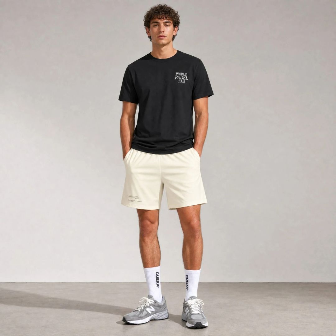 Cuera Active Globe Shorts (Off-White)
