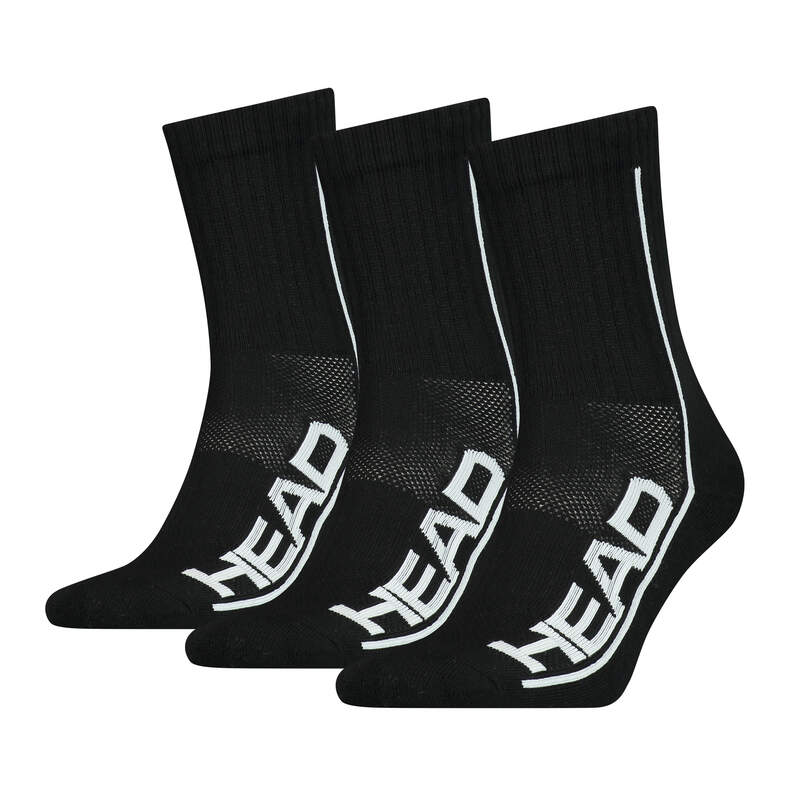 Head Performance Socken (3er-Pack, Schwarz)