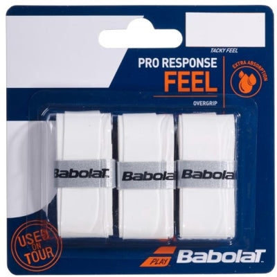 Babolat Pro Response Overgrip (Weiß, 3er-Pack)