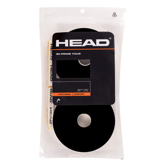 Head Prime Tour Overgrip (30-Pack, Black)