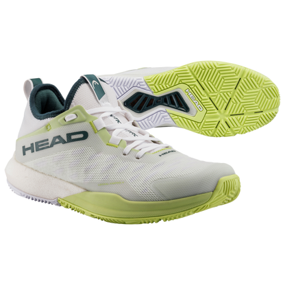 Head Motion Pro Padel Shoes (Men, White/Lime)