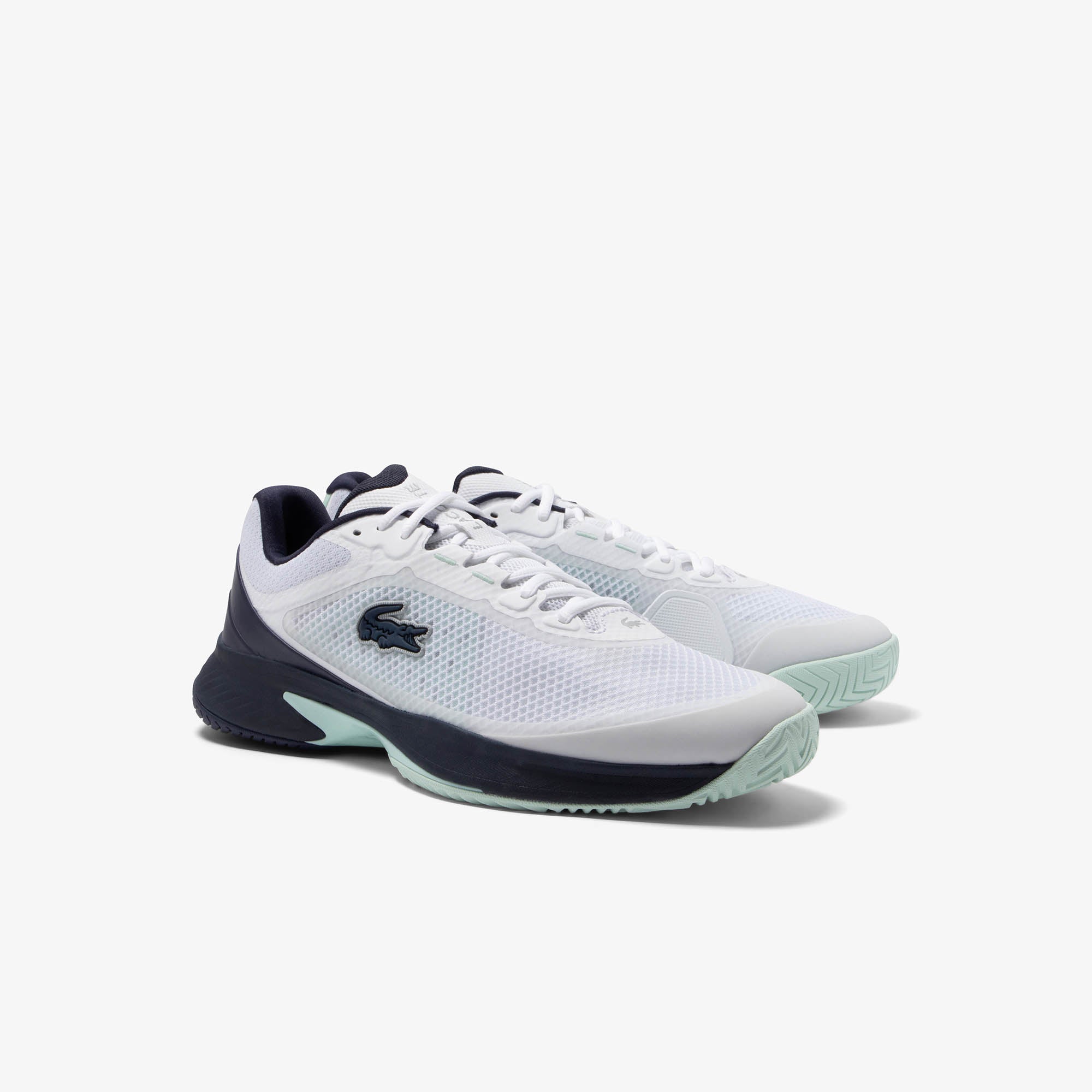 Lacoste Tech Point Textile Shoes (White/Navy)