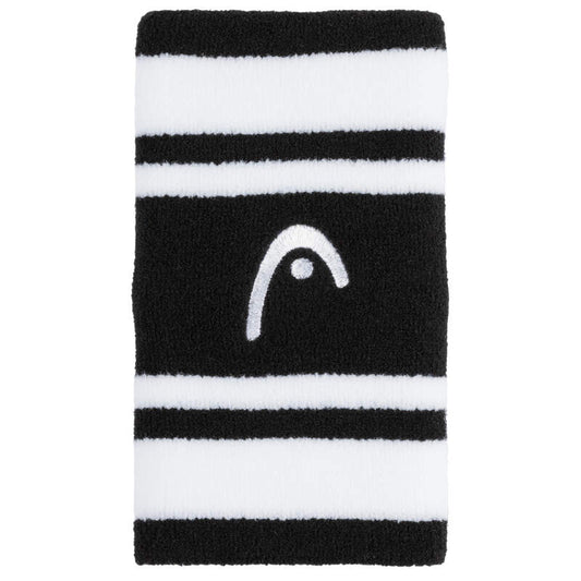 Head Wristband Striped 5" (Black/White)