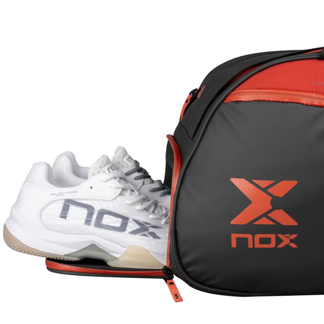 Nox Luxury Open Series Padel Bag (Black/Red) padellife