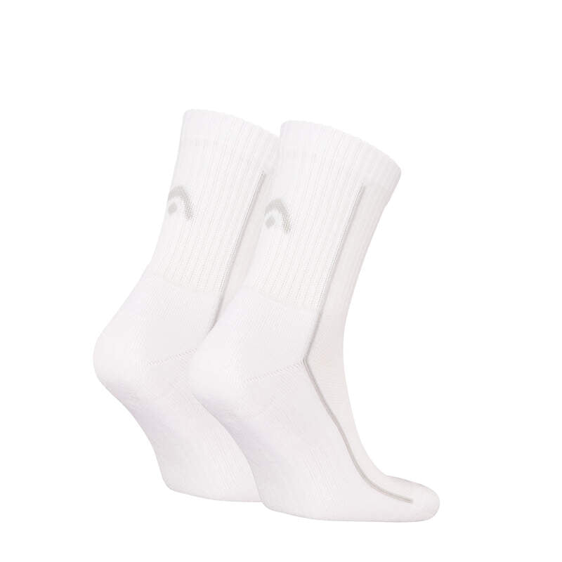 Head Performance Short Crew Tennis Socks (2-Pack, White)