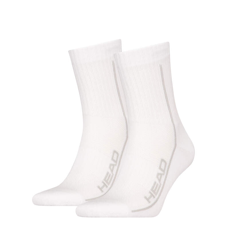 Head Performance Short Crew Tennis Socks (2-Pack, White)