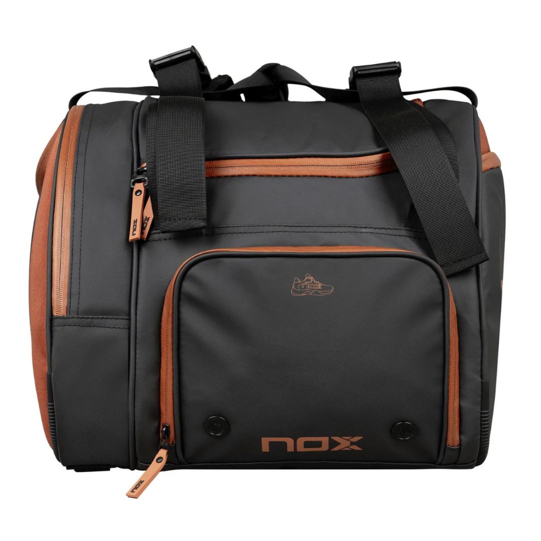 Nox Luxury Open Series Padel Bag (Black/Brown) padellife