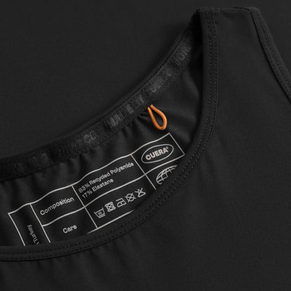 Cuera Oncourt Cropped Tank Top (Black)