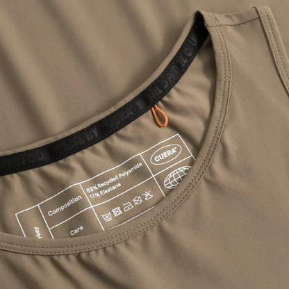 Cuera Oncourt Cropped Tank Top (Walnut)