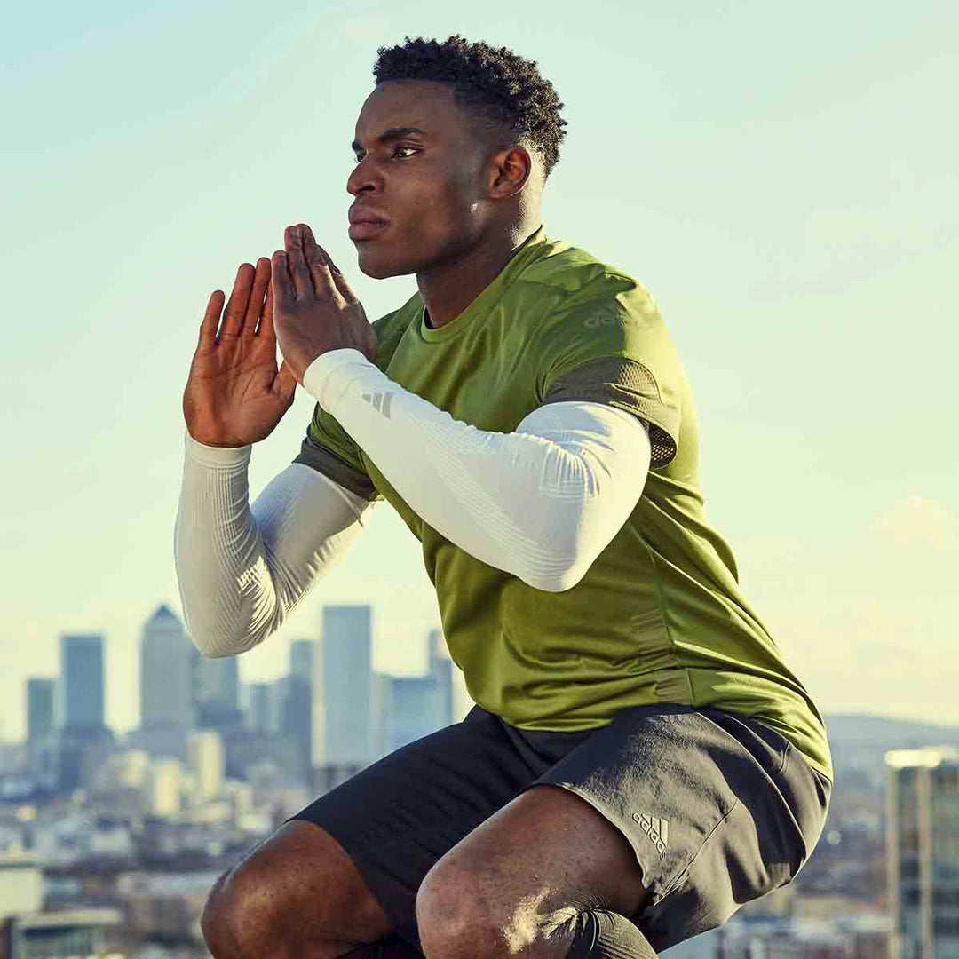 Adidas Compression Arm Sleeves (2-pak, hvid)