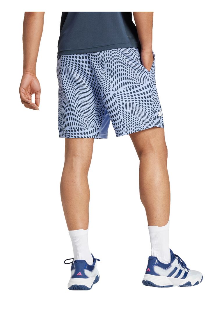 Adidas Club Graphic Shorts (Blue/Black)