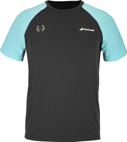 Babolat Crew Neck Tee Juan Lebron (Black/Light Blue)